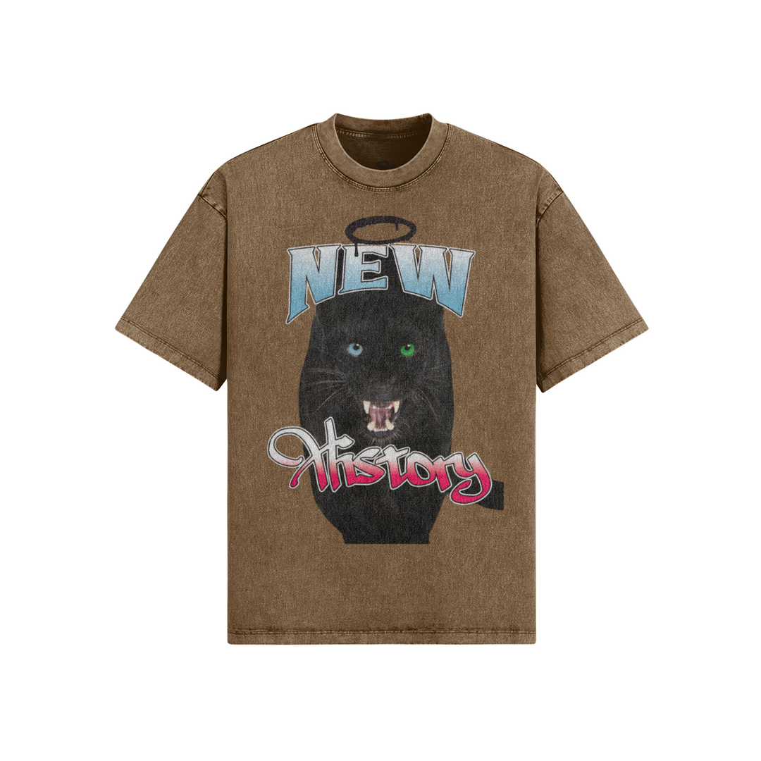 NEW HISTORY SNOW WASH PANTHER PARTY TEE (MADE TO ORDER)